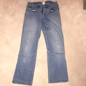 Calvin Klein lighter wash straight leg mom jean